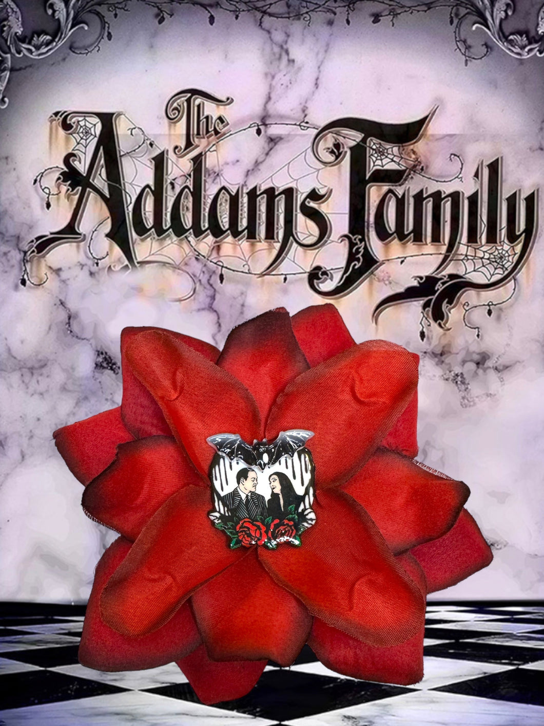 Family Values flower hair clip
