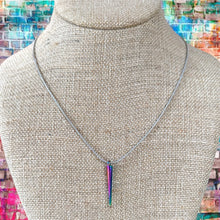 Rainbow Spike point necklace