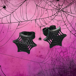 Spiderweb stud earrings