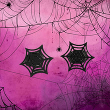 Spiderweb stud earrings