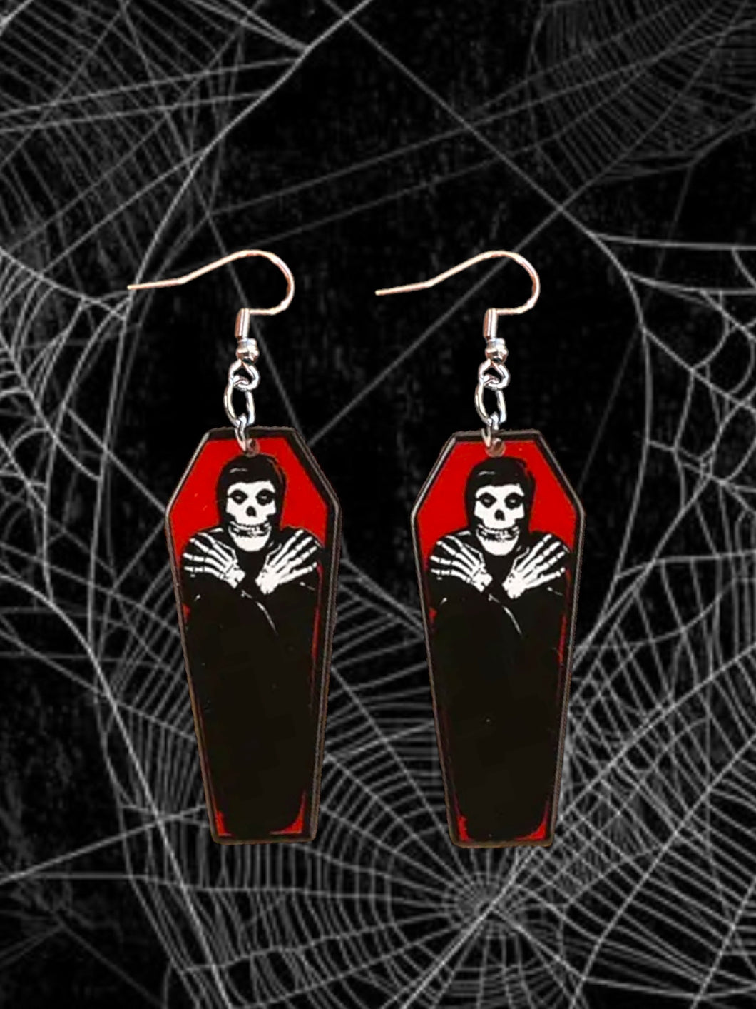 Misfits coffin earrings