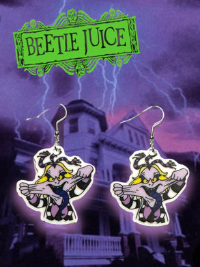 Animated Beetle dude earrings