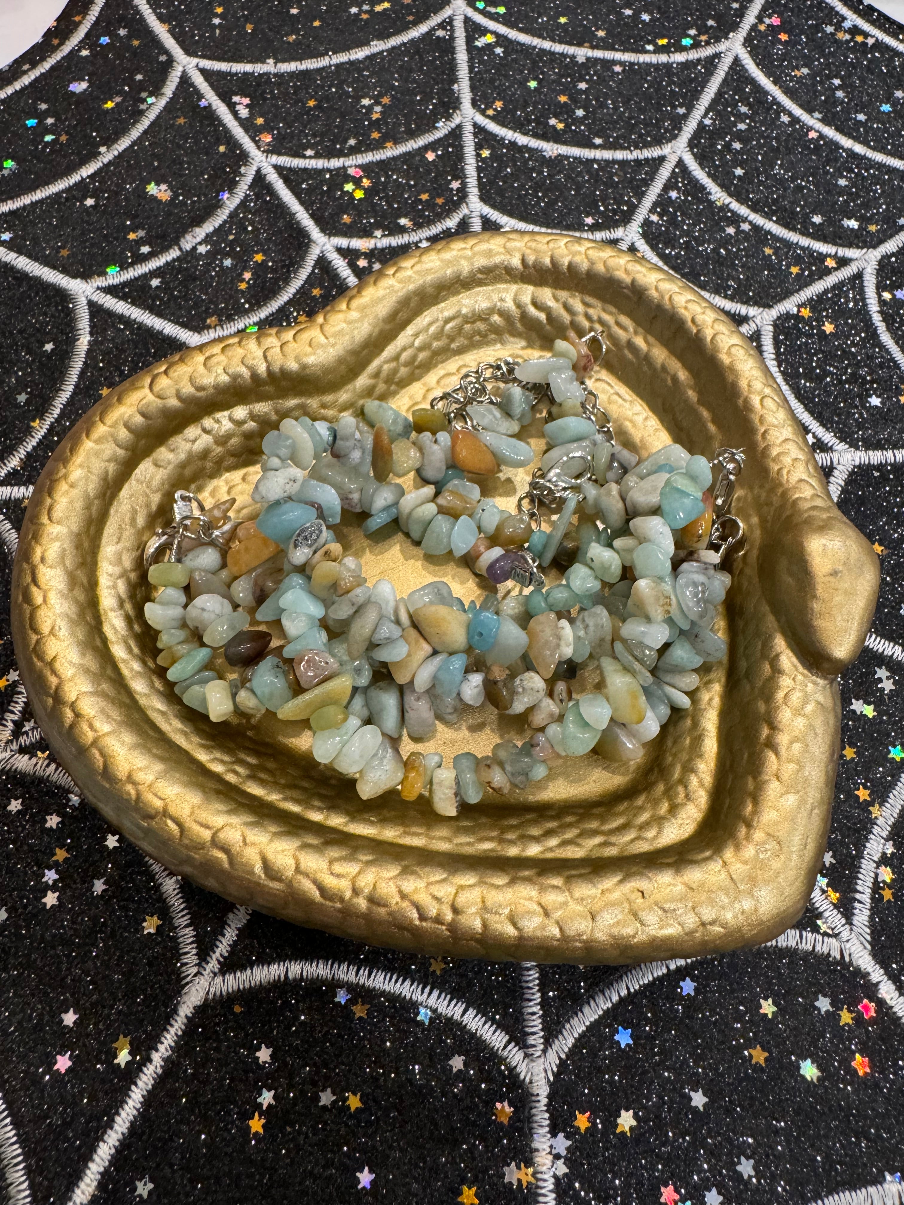 Caribbean Calcite Chip bracelets
