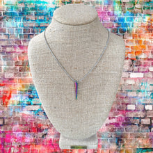 Rainbow Spike point necklace