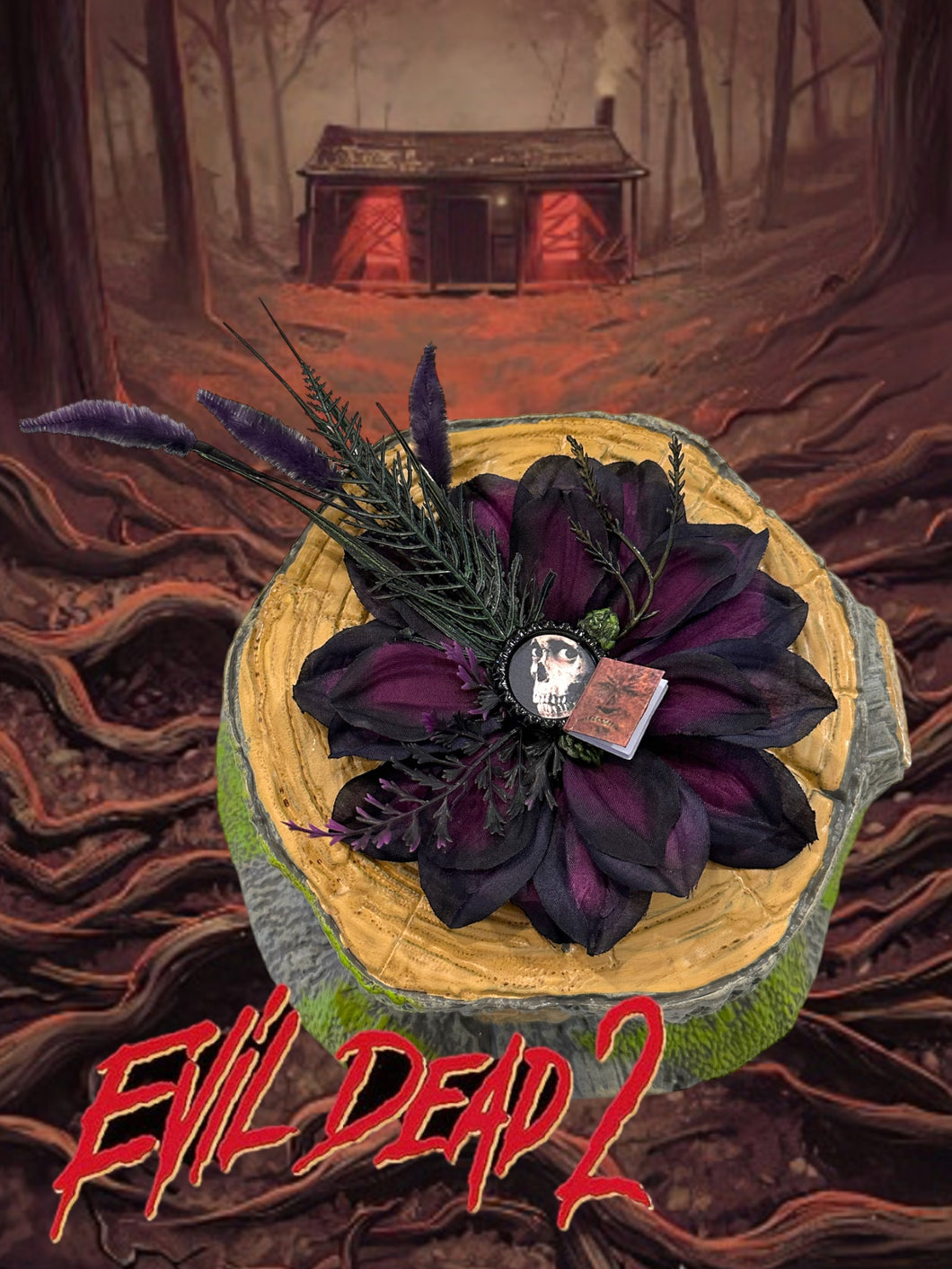Evil dead 2 flower hair clip