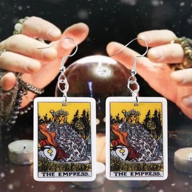 The Empress Tarot Dangle Earrings