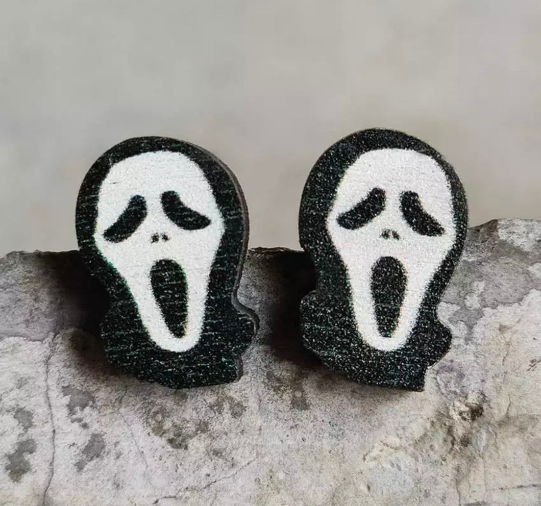 Ghostface Stud Earrings