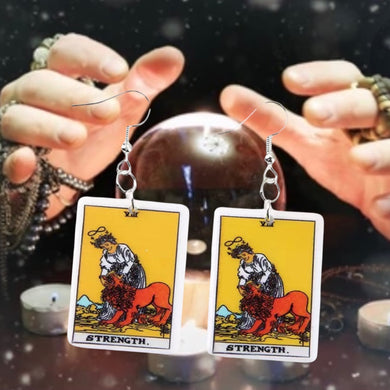 Strength Tarot Dangle Earrings