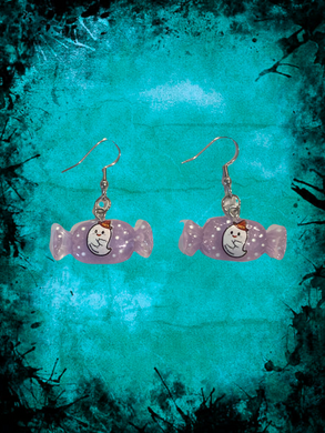 Vintage Candy in Purple Earrings