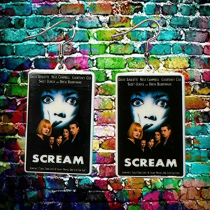 Scream Movie Poster Earrings