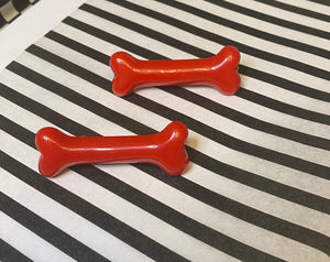 Red hair bone clips