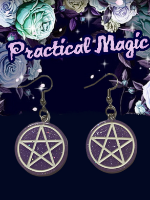 Pentagram earrings