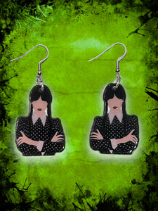 Goth girl earrings
