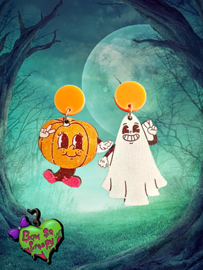 Pumpkins & Ghosts dangles