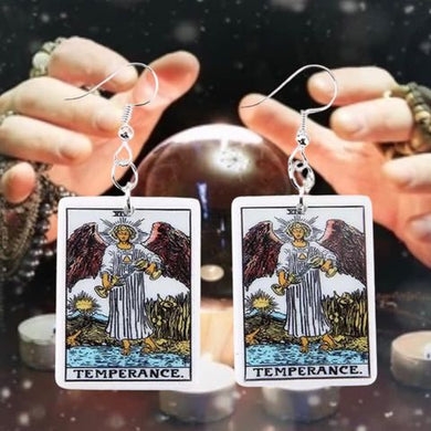 Temperance Tarot Dangle Earrings