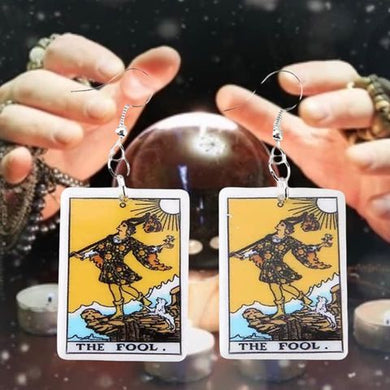 The Fool Tarot Dangle Earrings
