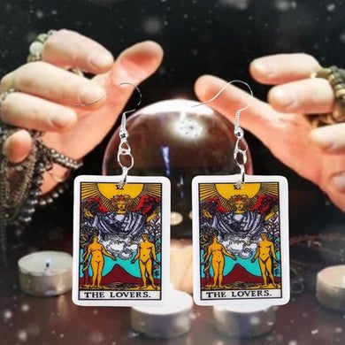 The Lovers Tarot Dangle Earrings