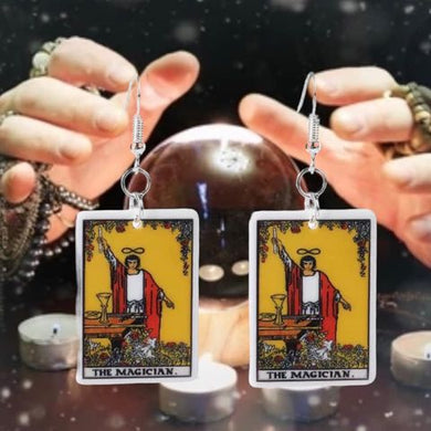 The Magician Tarot Dangle Earrings