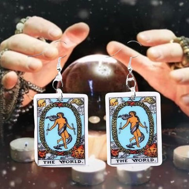 The World Tarot Dangle Earrings